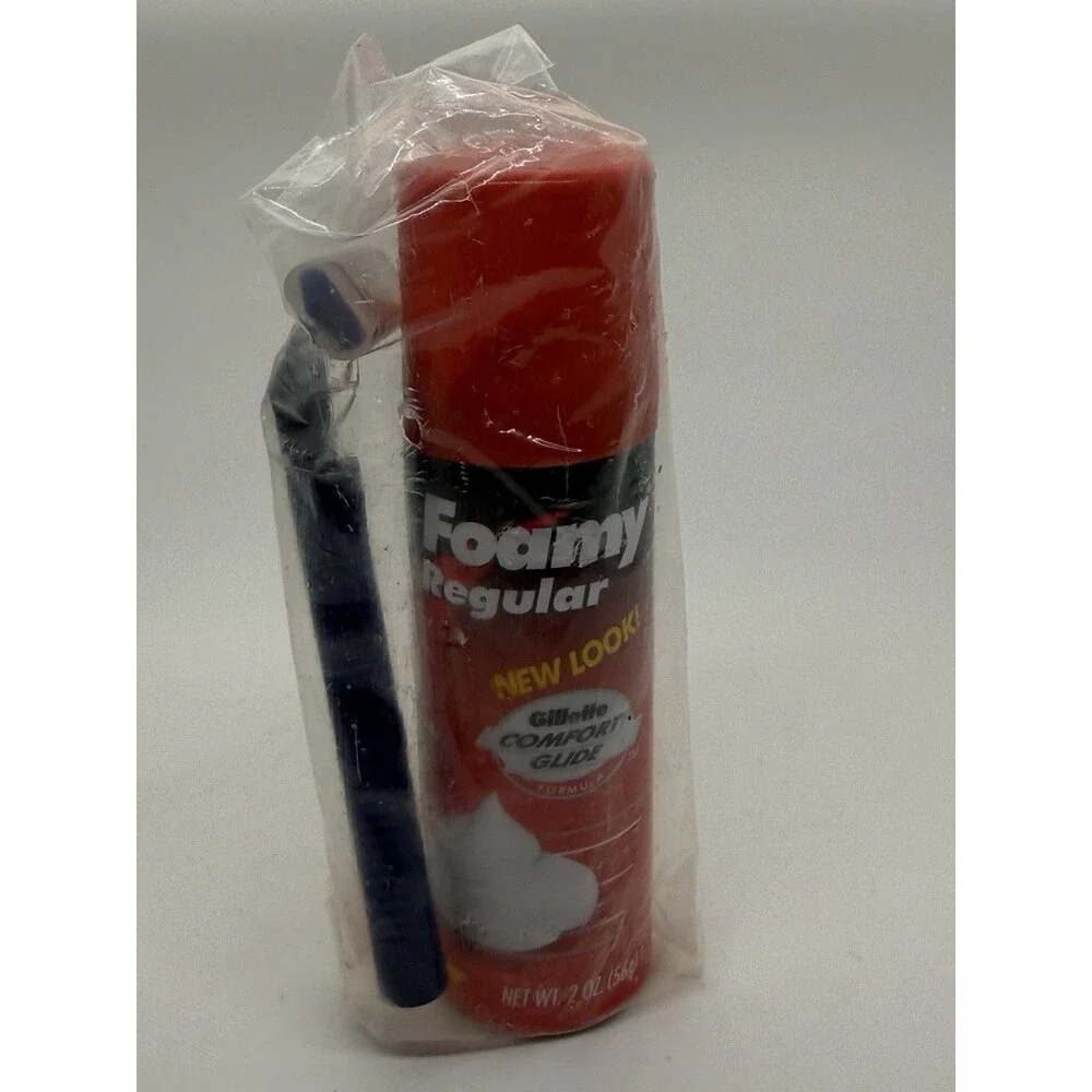 Barbasol Shaving Cream Soothing Aloe, Gillette Razor & Shaving Foam‎ Travel RARE
